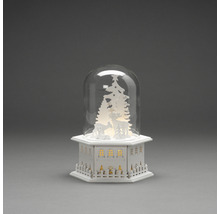 Dekorative Schneekugel mit Waldmotiv und Beleuchtung für die Weihnachtszeit