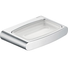 Seifenschale mit Halterung KEUCO Elegance 11655019000 verchromt Echtkristall mattiert