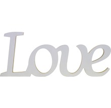 Dekoration Schriftzug Liebe aus Holz