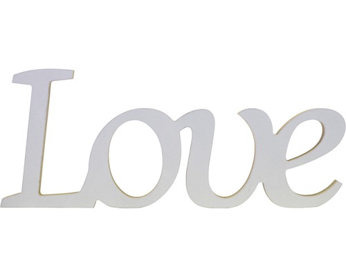Inscription Love blanc 25x10 cm