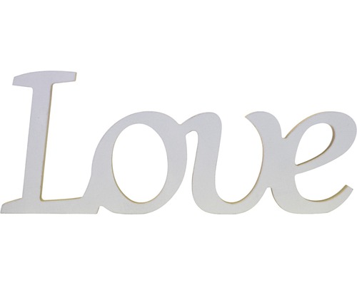 Schriftzug Love weiss 25x10 cm Schriftzug Love weiss 25x10 cm