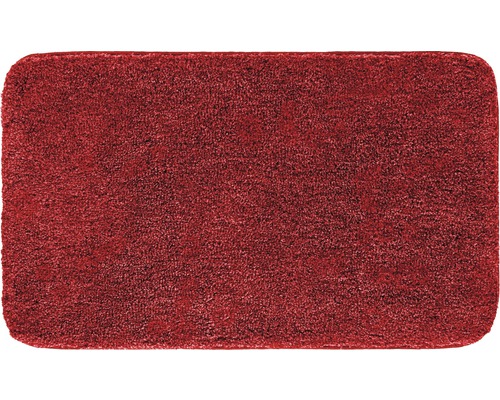 MELANGE Badteppich 50x110 cm rubin