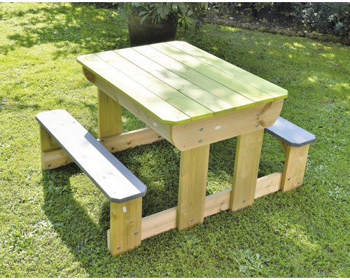 Ensemble de sièges pour enfants en bois pour l''extérieur