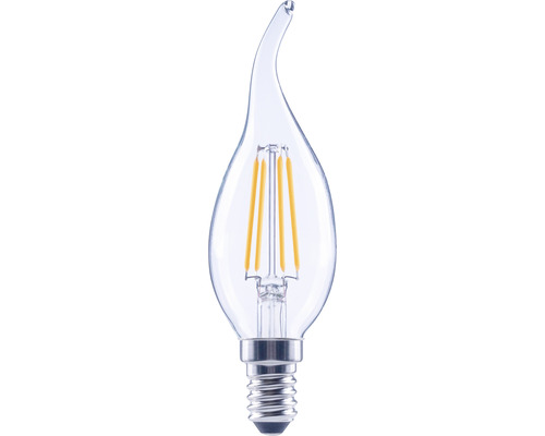 FLAIR Ampoule flamme LED à intensité lumineuse variable CL35 E14/2,2W(25W) 250 lm 2700 K blanc chaud transparent Windstoss ampoule flamme