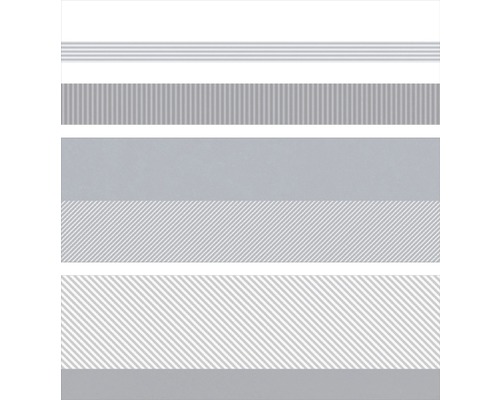 Dekorfliese Gradient gris 11x33.15 cm