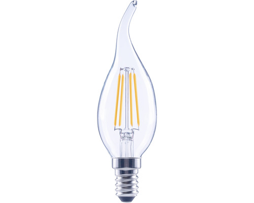 FLAIR Ampoule flamme LED à intensité lumineuse variable CL35 E14/4W(40W) 470 lm 2700 K blanc chaud transparent Windstoss ampoule flamme
