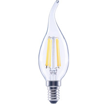 FLAIR Ampoule flamme LED à intensité lumineuse variable CL35 E14/5,5W(60W) 806 lm 2700 K blanc chaud transparent Windstoss ampoule flamme