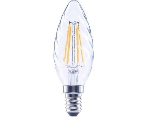 FLAIR LED Kerzenlampe gedreht dimmbar CT35 E14/4W(40W) 470 lm 2700 K warmweiss klar
