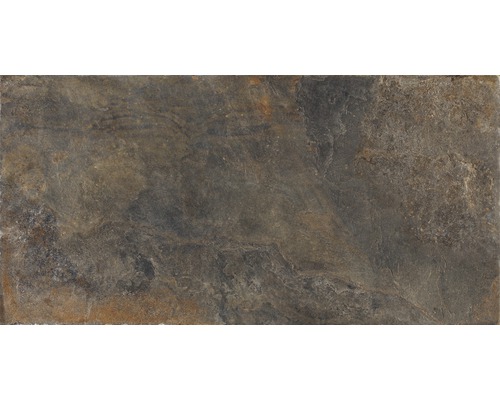 Wand- und Bodenfliese Schiefer multicolor 60x120 cm Rechteckige Bodenfliese mit Steinoptik
