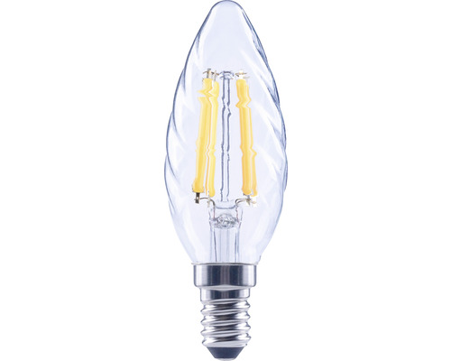 FLAIR Ampoule flamme LED tournée à intensité lumineuse variable CT35 E14/5,5W(60W) 806 lm 2700 K blanc chaud transparent