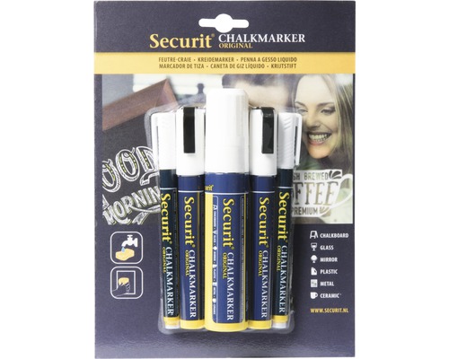 Kit de marqueurs à craie Securit sous blister