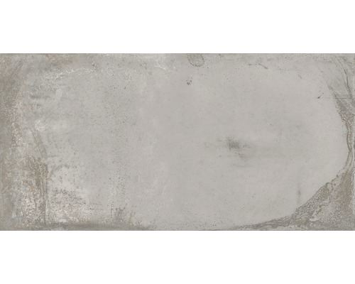 Carrelage sol et mur métal gris clair 30x60 cm