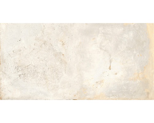 Carrelage sol et mur métal blanc 30x60 cm