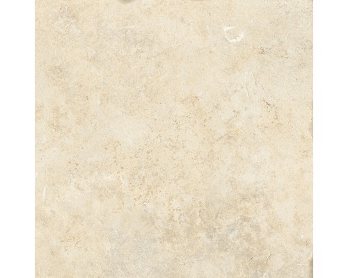 Carrelage sol et mur Apulia cream 40.6x40.6 cm Carreau de sol beige avec surface structurée