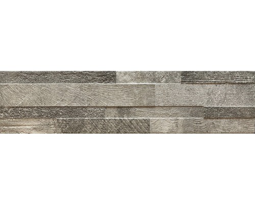 Feinsteinzeug Verblender Vesuvio taupe 3D 15x61 cm