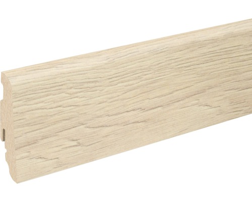 SKANDOR Sockelleiste Madurai Eiche FU60L 19x58x2400 mm Sockelleiste mit Holzoptik
