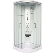 Cabine de douche complète avec siège et ensemble de douche