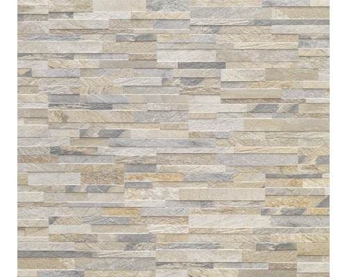 Feinsteinzeug Verblender Oakland Stone beige 3D 15x61 cm