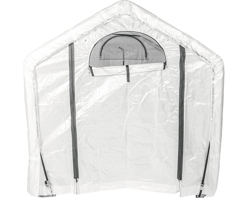 Gewächshaus mit Reissverschlussöffnung und Fenster