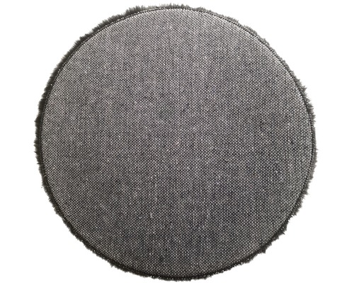 Tapis rond en textile
