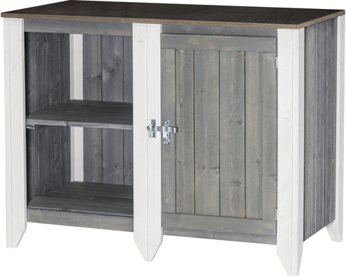 Armoire de jardin en bois avec étagère et une porte