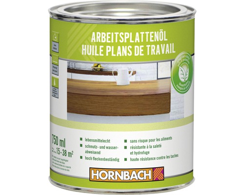 Huile pour plans de travail HORNBACH incolore 750 ml