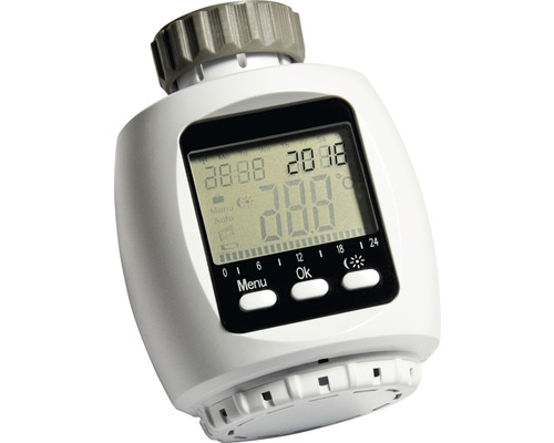 Elektronischer Heizkörperthermostat mit Display zur Temperaturregelung