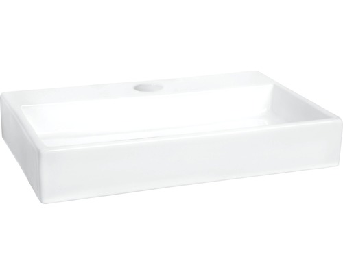 Lavabo rectangulaire en céramique pour salle de bain