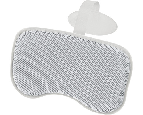 Oreiller de baignoire avec structure en grille et sangle de fixation