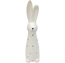 Figurine décorative lapin en céramique avec des points