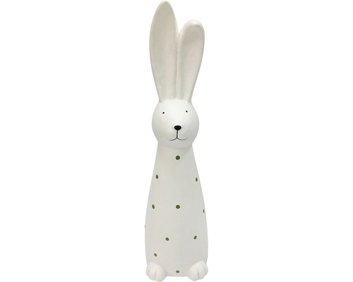 Figurine décorative lapin en céramique avec des points