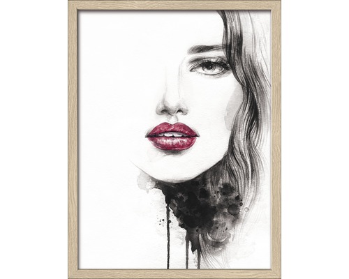 Gerahmtes Bild Abstract Woman 43x33 cm