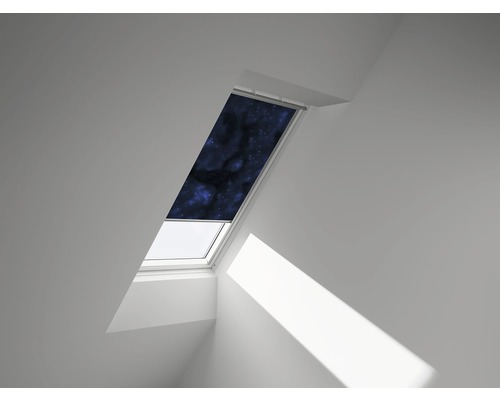 Store occultant VELUX Kids univers à commande manuelle cadre blanc DKL MK10 4653SWL