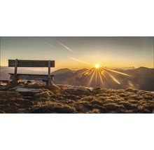 Leinwandbild Bench & Horizon 50x100 cm-thumb-0