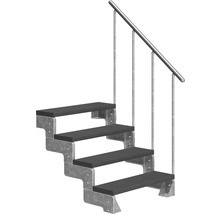 Escalier avec quatre marches et rampe