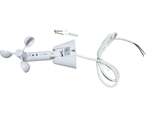 Capteur de vent avec câble, vis et cheville