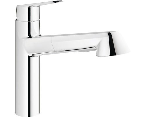 Robinet de cuisine avec douchette GROHE Eurodisc Cosmopolitan chrome 32257002 Robinet de lavabo en métal