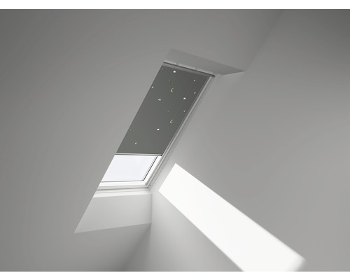 Store occultant VELUX Kids mobile à commande manuelle cadre blanc DKL U04 4665SWL