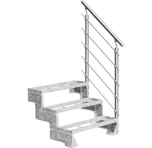 Escalier avec garde-corps en métal