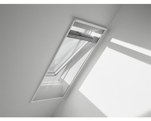 Store de protection contre les insectes VELUX (moustiquaire) blanc perforé manuel opaque ZIL PK06 0000SWL