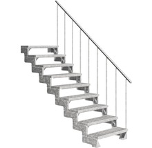 Metalltreppe mit Geländer für den Aussenbereich