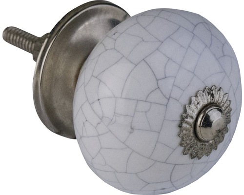 Bouton de meuble avec motif craquelé