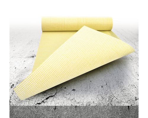 Carrelage en tissu jaune en rouleau pour les travaux de sol