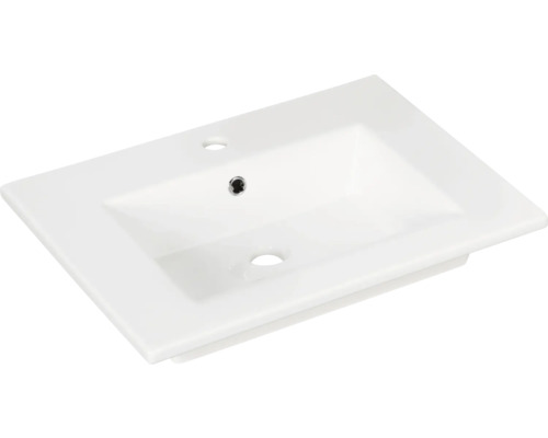 Vasque à poser FACKELMANN Hype3.0 PE 62,5x48 cm en céramique blanc