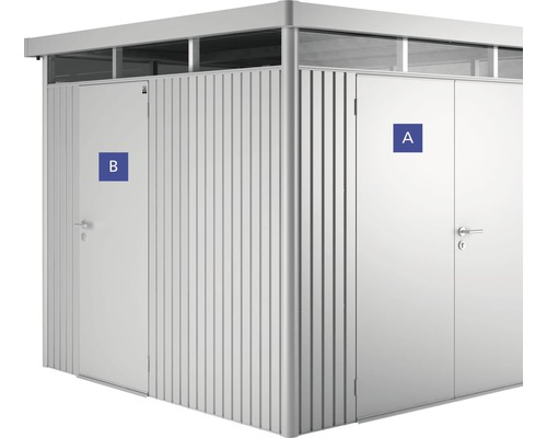 Geräteschuppen mit zwei Türen zur Aufbewahrung von Gartengeräten und Werkzeugen