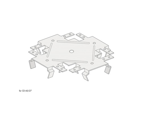 Knauf Niveauverbinder 150 mm für CD Profil 60/27 Pack = 50 St