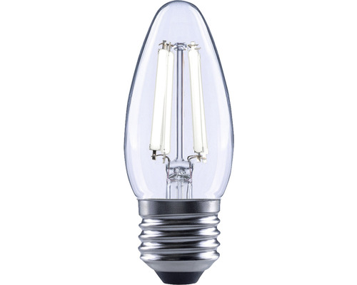 Ampoule flamme LED à intensité lumineuse variable FLAIR C35 E27/6W(60W) 806 lm 4000 K blanc neutre transparent Lampe bougie à filament LED