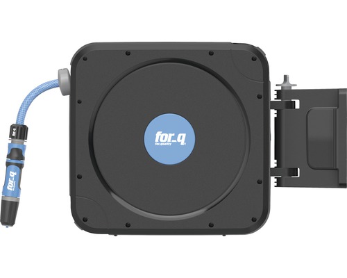 Enrouleur avec tuyau d''arrosage et support mural