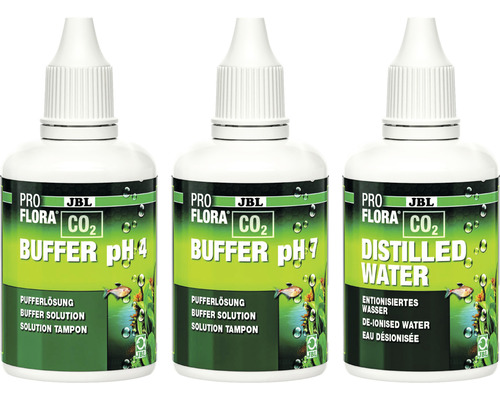 JBL ProFlora CO2 engrais tampon pH et eau distillée en flacons