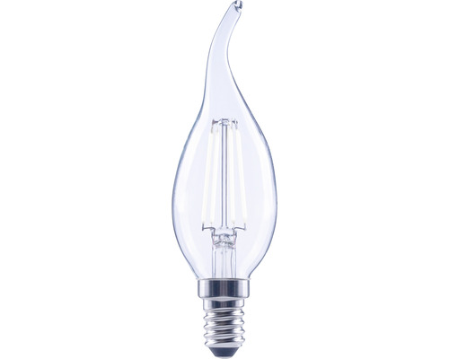 Ampoule flamme LED à intensité lumineuse variable FLAIR CL35 E14/2,2W(25W) 250 lm 4000 K blanc neutre transparent «ampoule flamme Coup de vent» Ampoule LED en forme de goutte avec culot E14